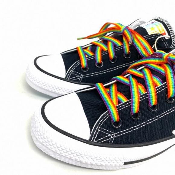 Converse Ctas Low Top Canvas Black Wedding 171213C-BLWT Custom Sneakers Women's - Picture 9 of 13